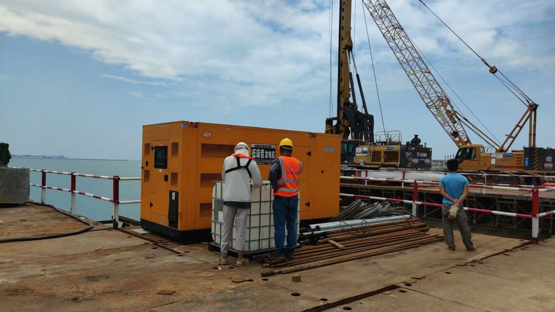 万宁500KW低噪音发电机组